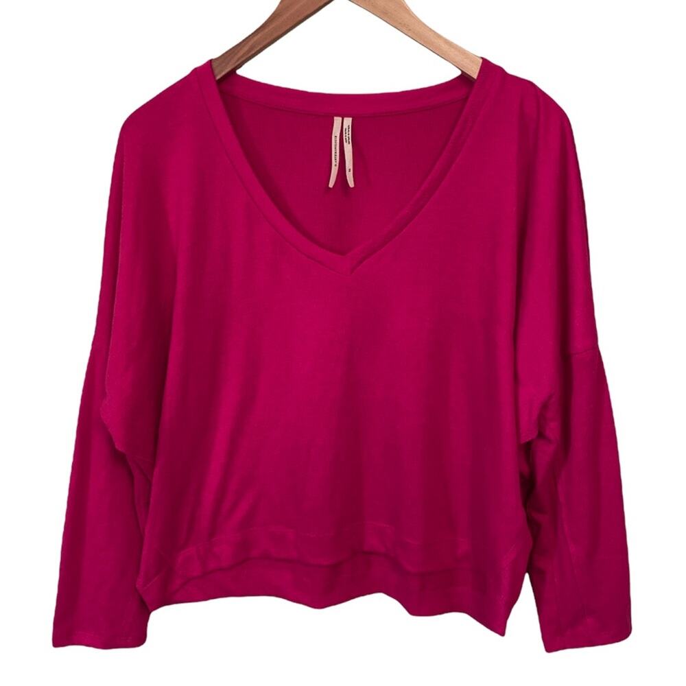 Anthropologie XS V Neck 3/4 sleeve top EUC